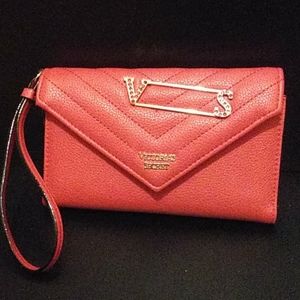 Victoria's Secret Red Wristlet w/Phone Compartment